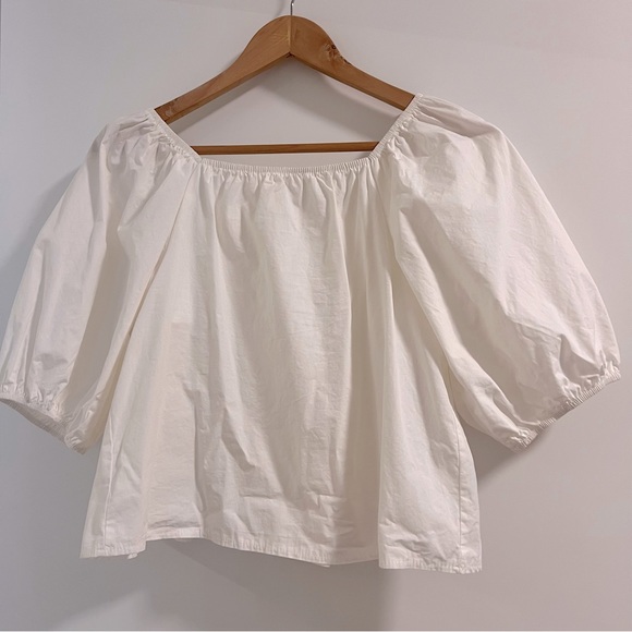 Oak + Fort Cotton Peasant Top - Small - Picture 2 of 2